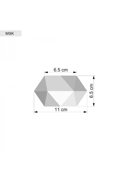 Altıgen Tepsili Mini Mermer Desenli Beton Saksıda Limon Yeşillik 3'lü Set - 3