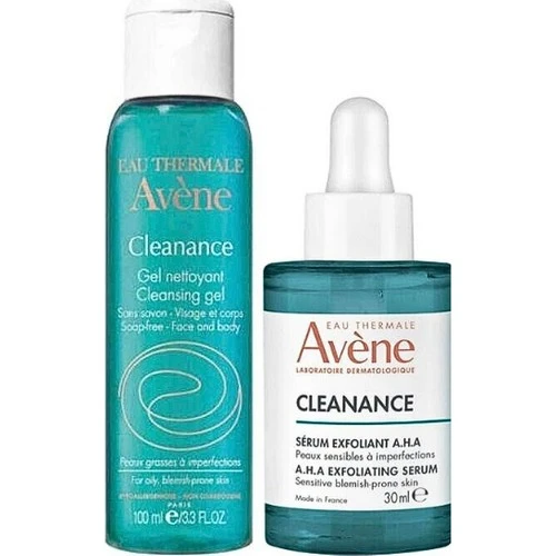 Avène Cleanance Yağlı ve Düzensiz Ciltlere Özel Bakım Kiti - Serum 30 ml + Temizleme Jeli 100 ml ürün görseli