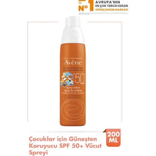 Avene Sun Care çocuklar İçin Sprey SPF50+ 200 ml ürün görseli