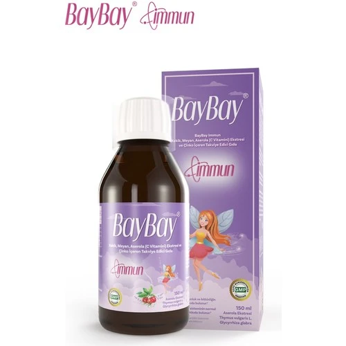 Baybay Immun Kekik Meyan Aserola İçeren Sıvı 150 ml - Resim 3