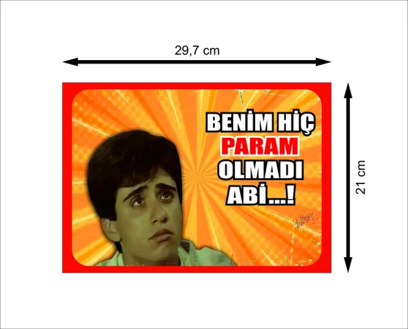 Küçük Emrah Retro Ahşap Poster - Resim 2