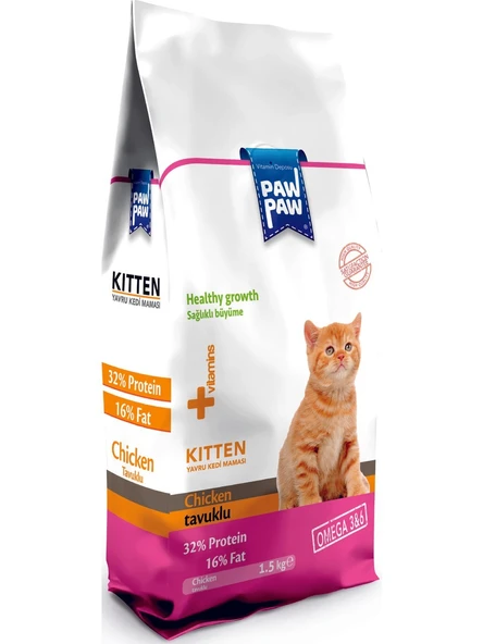 Pawpaw Tavuklu Yavru Kedi Maması 1;5 kg ürün görseli 1