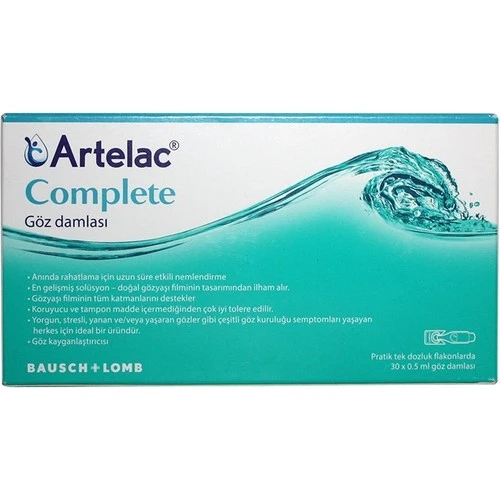Artelac Complete Göz Damlası 30 Flakon 0,5 ml ürün görseli