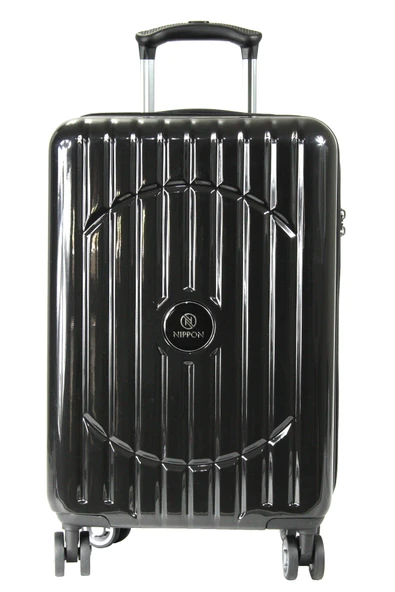 Nippon 1802 Oxygen PC - Büyük + Orta + Kabin Boy Valiz / Bavul Seti - Siyah - Resim 4