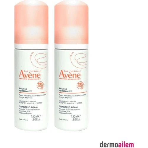 Avène Mousse Nettoyante Cleansing Foam 150 ml - İkili Paket ürün görseli
