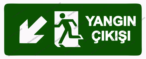 Yangın Çıkışı Uyarı Levhası ürün görseli 1