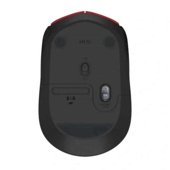 Logitech M171 Usb Kırmızı Kablosuz Mouse - 3