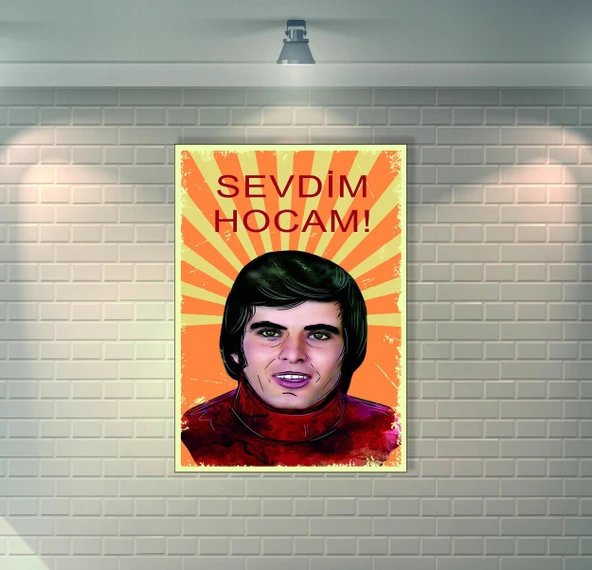 Tarık Akan Retro Ahşap Poster - 1