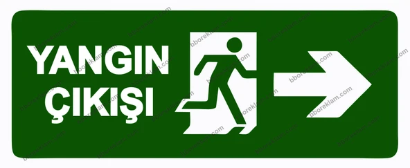 Yangın Çıkışı Uyarı Levhası - 1