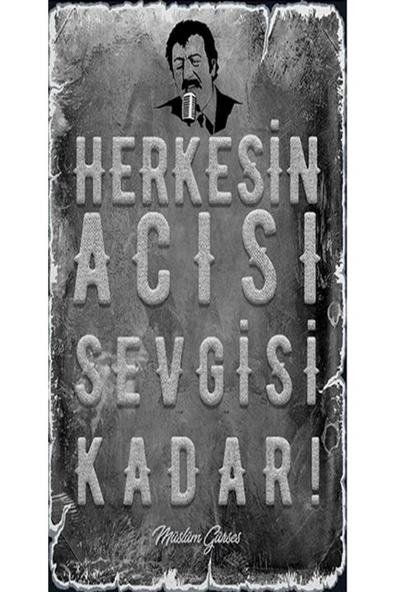 Müslüm Gürses 6'lı Ahşap Duvar Poster Seti - Hbb Özel Seri - 3