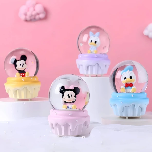 Mickey Mouse Işıklı Kar Küresi 9 Cm Alk3112 ürün görseli 1