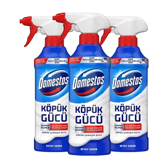 Köpük Gücü Köpük Çamaşır Suyu Beyaz Sabun 450 ml x3 - 2