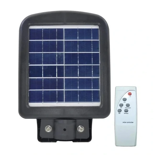 Horoz 50w Siyah Led Solar Güneş Enerjili Lamba Sokak Armatür Beyaz Işık - 3