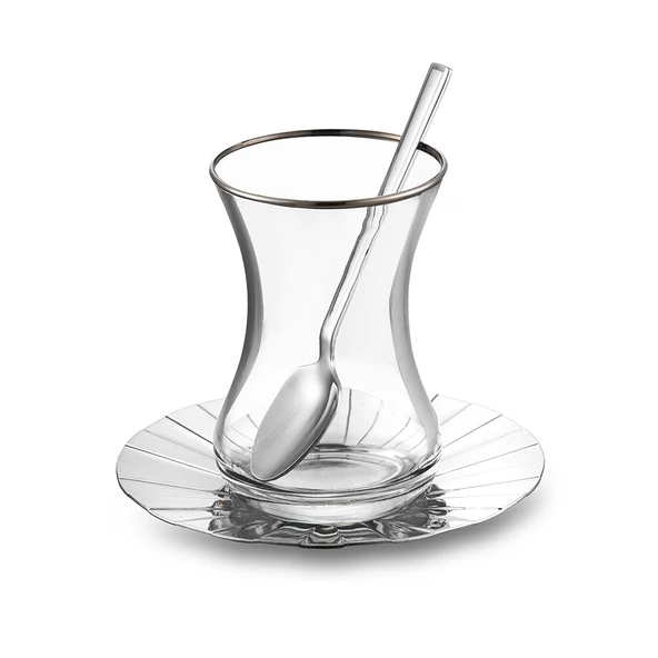 Jumbo Sedna 18 Parça Çelik Çay Seti - Resim 2