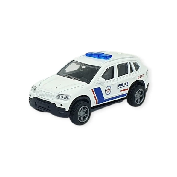 Araba Taşıyan Sürtmeli Polis Araç Seti - Polis Seti - Resim 6