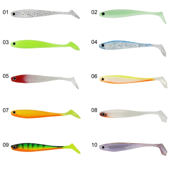 Captain 3587 Dagi Duck Shad 9cm 7gr Levrek Silikonu 5'li Paket Suni Yem  05 - Resim 8