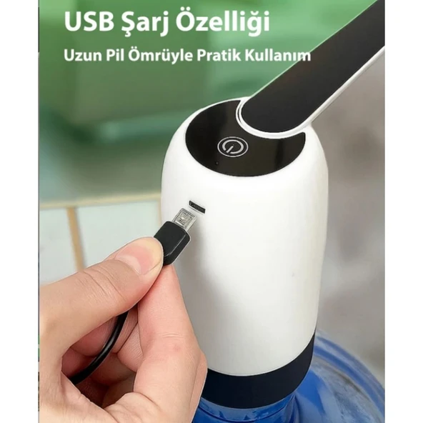 KWP-8513 Şarjlı Damacana Su Pompası - Resim 3