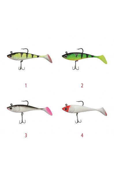 3544 Crazy Zander Uv Paint 12cm Turna Silikonu Suni Balık  02 - 2
