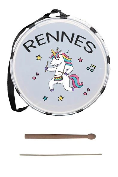 Rennes DVL-33RD Örf Aletleri Özel Tasarım Çocuk Davulu 30 cm - 3