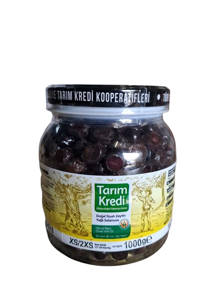 Tarım Kredi Yağlı Salamura Zeytin XS-2XS 1 Kg ürün görseli