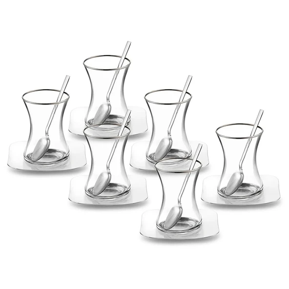 Jumbo Jüpiter 18 Parça Çelik Çay Seti ürün görseli 1