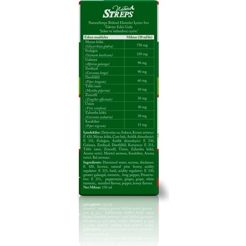 Natura Streps Bitkisel Şurup 150Ml - 2