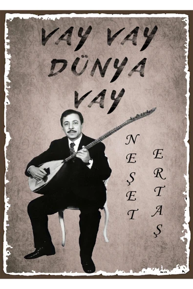 4 Parçalı Neşet Ertaş Tablo/poster Seti - 4