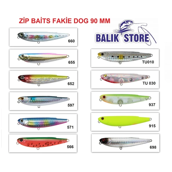 Zipbaits Fakıe Dog 90 Mm Sahte Yem (Renk Seçenekli)  660