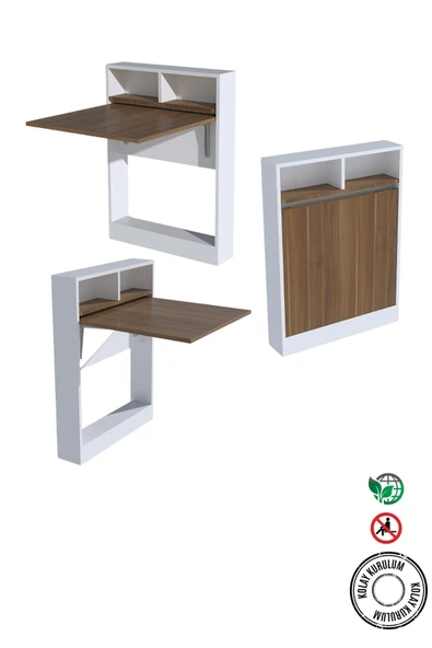 Decormet Bracked Çok Fonksiyonlu Masa Ceviz - Resim 4