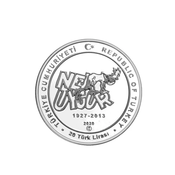 AgaKulche Nejat Uygur Gümüş Sikke Coin - 2
