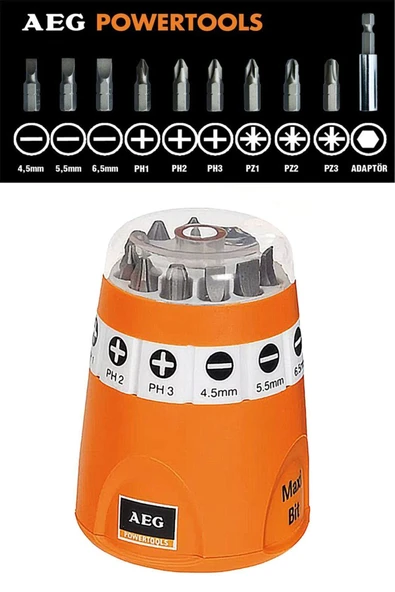 Bits Uç Seti 10 Parça 1-4 Matkap Vidalama Ucu Seti 25 mm - 2