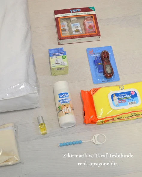 Erkek İhram Seti – Cepli Kemerli, Esanslı, Zikirmatikli, Full Hac Umre Seti - Resim 2