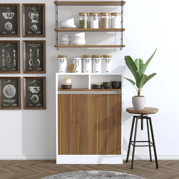 Decormet Bracked Çok Fonksiyonlu Masa Ceviz - Resim 11