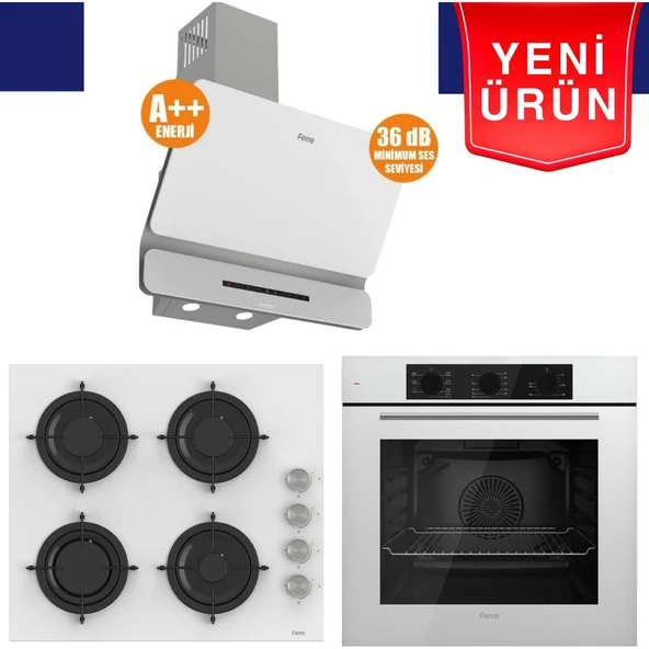 Ferre Fryart Serisi - Silenart Ankastre Set (XE63CB + CS206 -Fa + D081 -Sa) ürün görseli 1