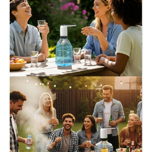 KWP-8513 Şarjlı Damacana Su Pompası - Resim 7