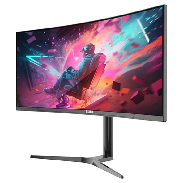 CUBE PA-34V165C 34" 165hz 1ms WQHD (VESA) RGB Oyuncu Monitörü - Resim 2