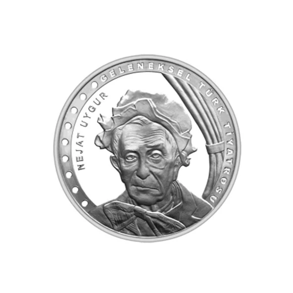 AgaKulche Nejat Uygur Gümüş Sikke Coin - 1