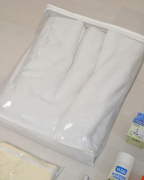 Erkek İhram Seti – Cepli Kemerli, Esanslı, Zikirmatikli, Full Hac Umre Seti - Resim 3