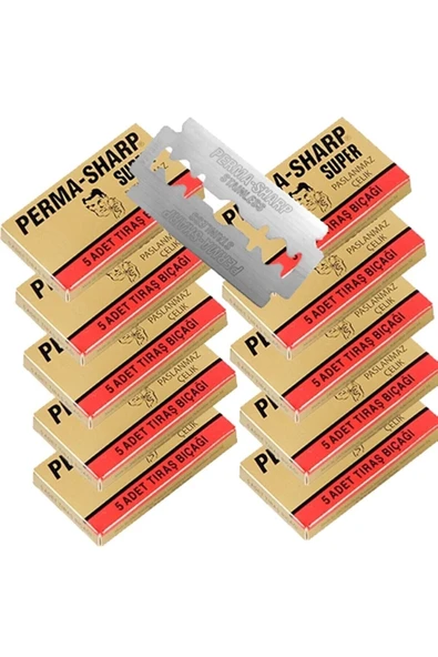 Gillette Perma-sharp 5'li Traş Jileti 20 Paket ürün görseli