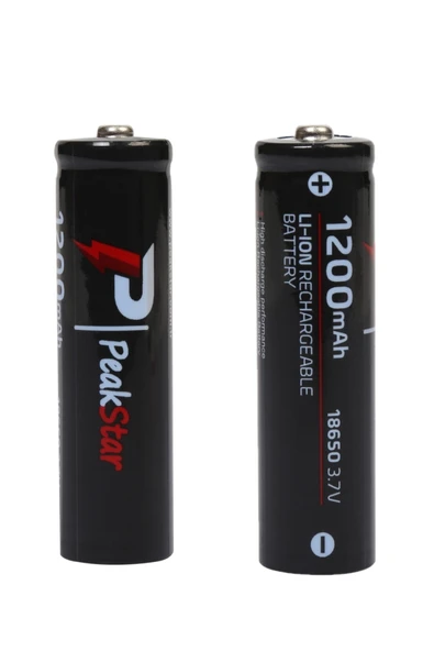 Orjinal 3.7 V 1200 Mah Şarj Edilebilir 18650 Turbo Model Li-ion Şarjlı Pil ürün görseli 1