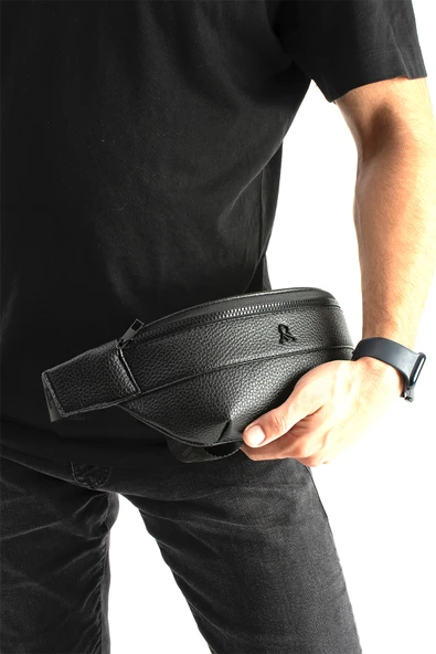 M 431 Mega Bag  Suni Deri Bel / Bodybag  Çanta - Resim 6