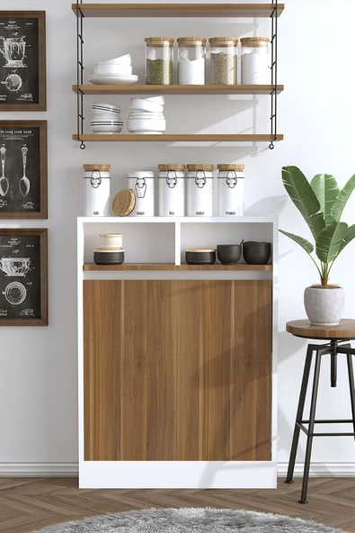 Decormet Bracked Çok Fonksiyonlu Masa Ceviz ürün görseli