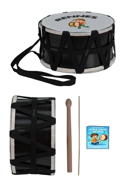 Rennes DVL-30BRW Örf Aletleri Özel Tasarım Çocuk Davulu 30 cm - 2