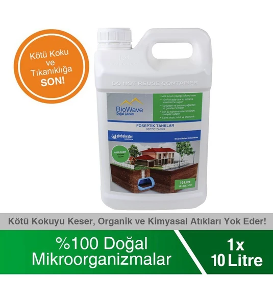 BioWave Global Water Solutions Biowave Foseptik Tanklar Koku ve Atık Giderici - 10 Lt - Resim 3