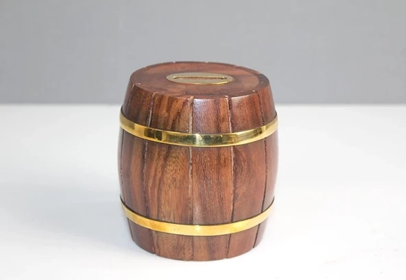 Pirinç Fıçı Kumbara Ksk3115 ürün görseli