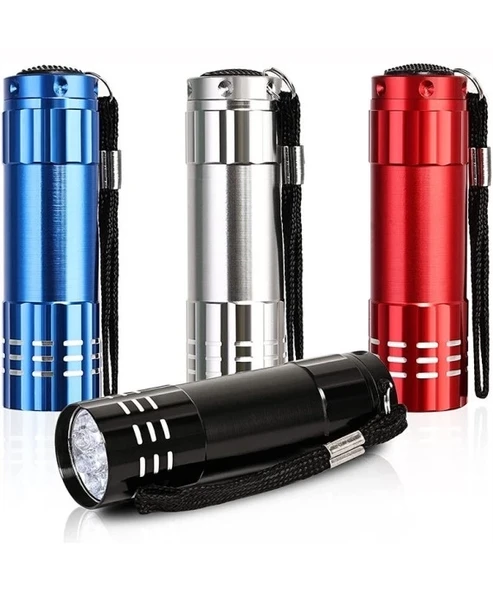 9 Ledli Pilli El Feneri ürün görseli 1