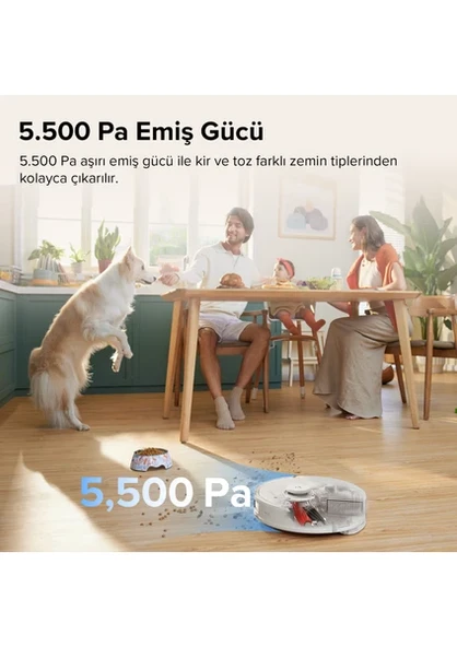 Roborock Robotic Vacuum Cleanner Q8 Max Robot Süpürge Wıhıte (Türkiye Garantili) - 3