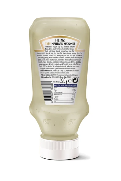 Heinz Trüflü Mayonez 220 gr x 6 Adet - Resim 3