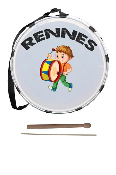 Rennes DVL-30BRW Örf Aletleri Özel Tasarım Çocuk Davulu 30 cm - 3