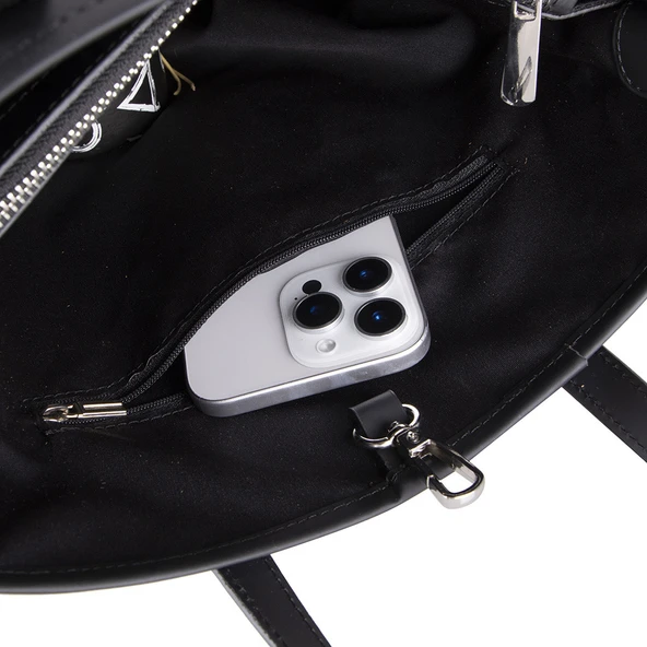 Deck Hakiki Deri Tote Çanta - 4